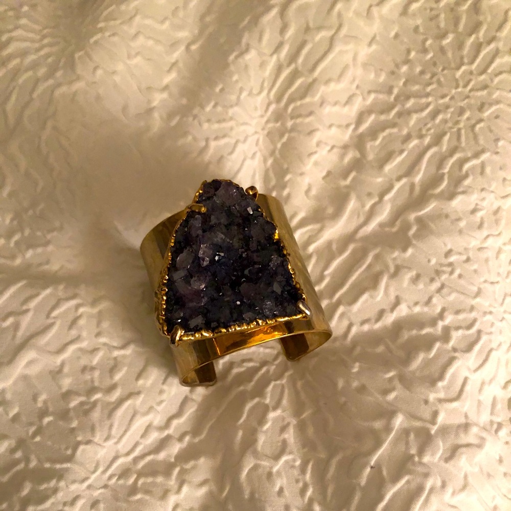 Beautiful Amethyst Cuff Wonder Woman Bracelet